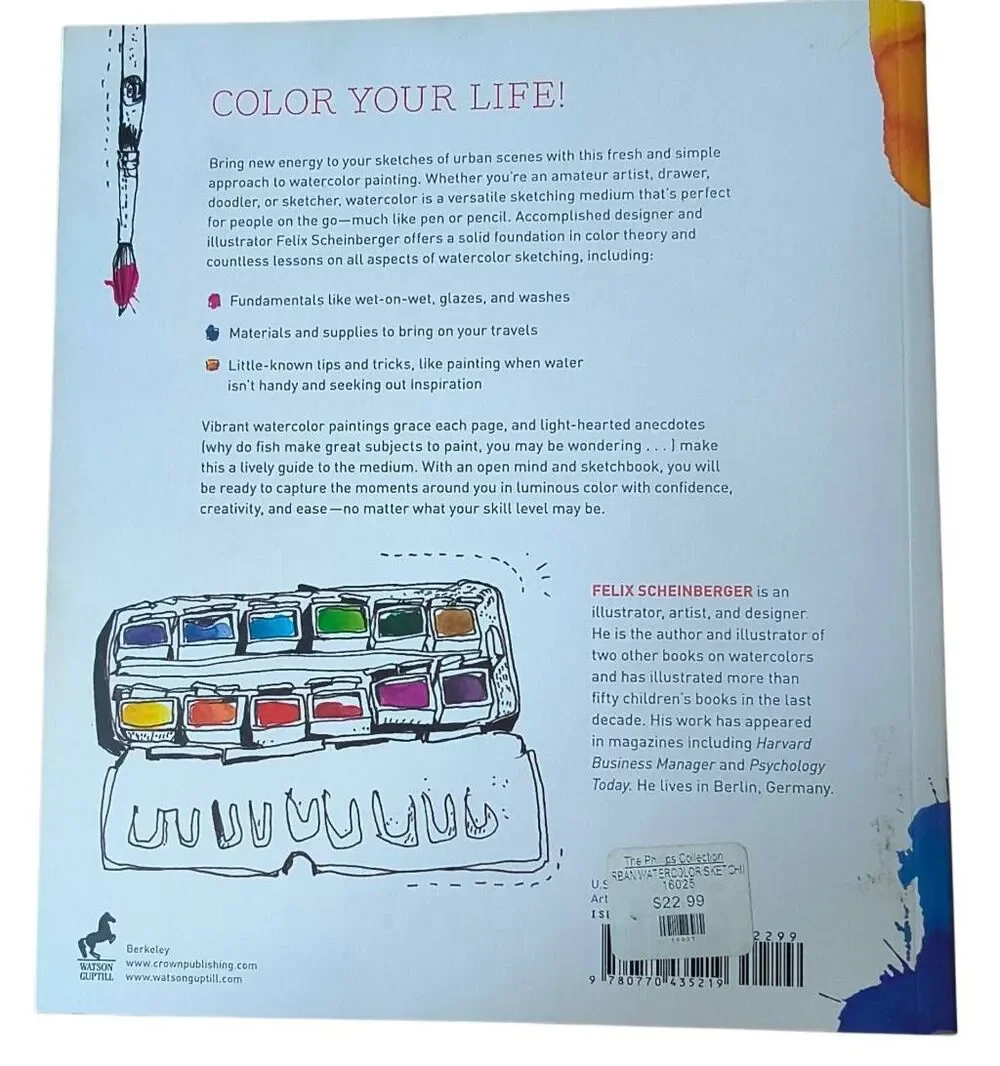 Urban Watercolor Sketching: A Guide to Drawing Painting & Storytelling